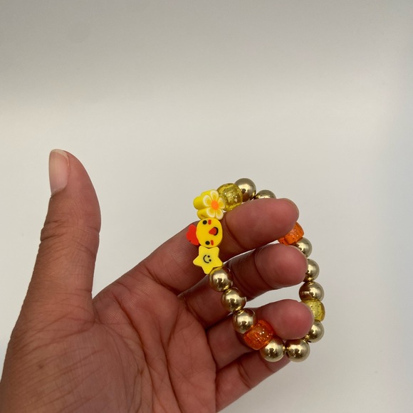 Handmade Trendy Y2K Inspired Children’s Stretch Bead Bracelet - Picture 2 of 3